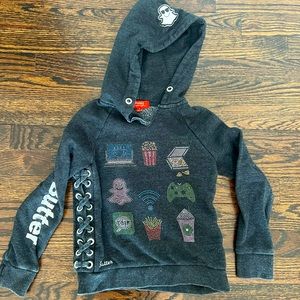 Butter hoodie super soft - tied sides